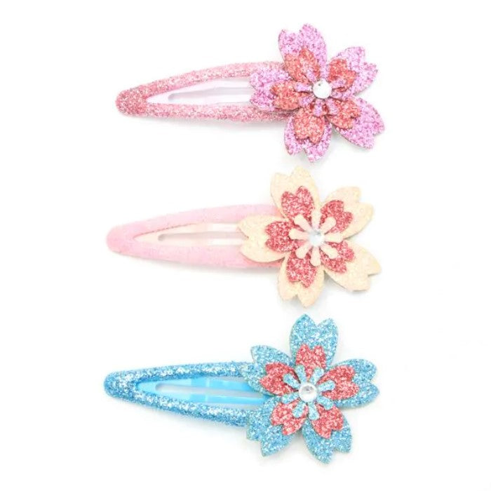 Flower Sleepies & Glitter Elastics Set