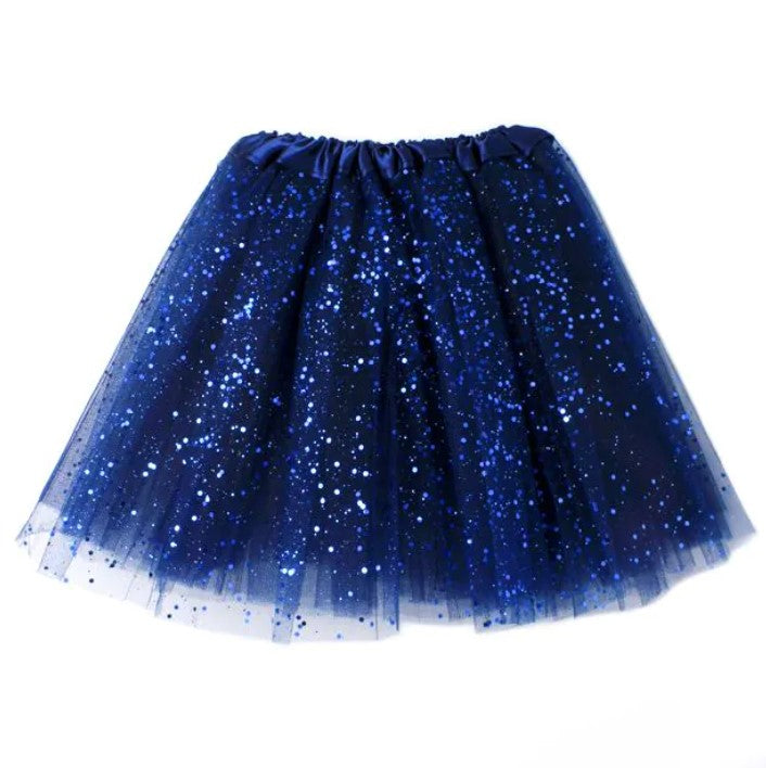 Navy Glitter Net Tutu