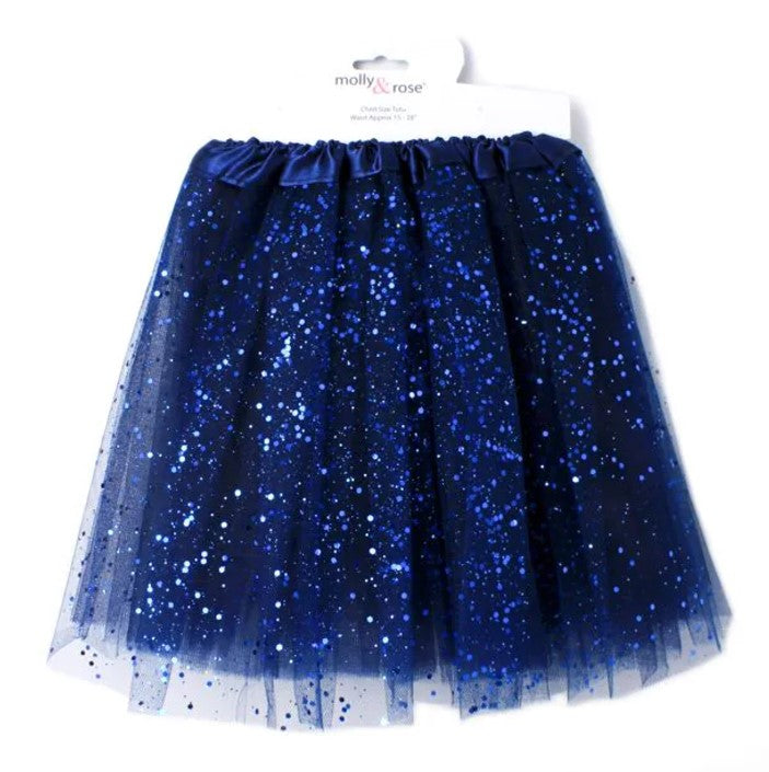 Navy Glitter Net Tutu