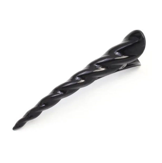 Black Twisted Style Beak Clip