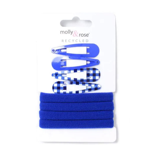 Royal Blue Sleepies and Jersey Elastics Set