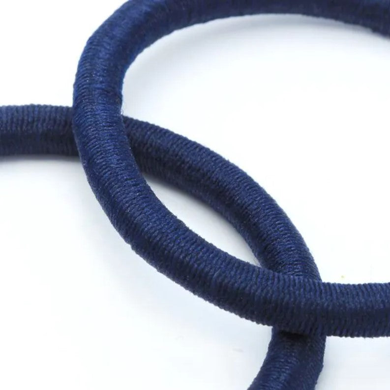Card of 10 Navy Elastics