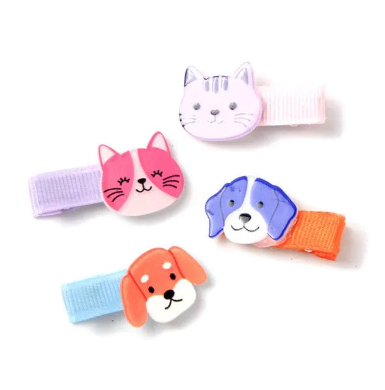 Card of 4 Cat and Dog Motif Clips