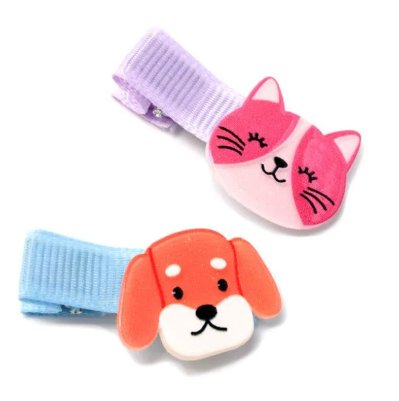 Card of 4 Cat and Dog Motif Clips