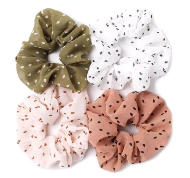 Polka Dot print Scrunchie
