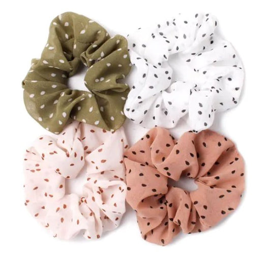 Polka Dot print Scrunchie