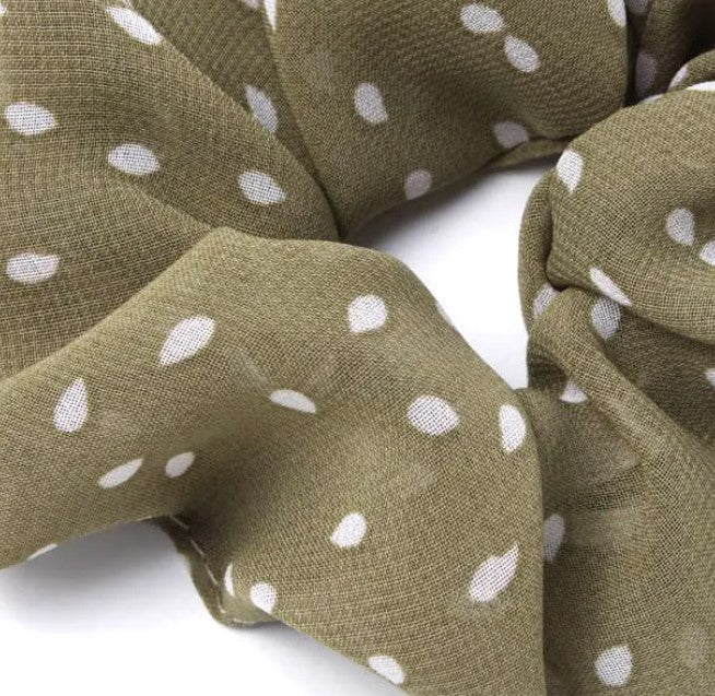 Polka Dot print Scrunchie