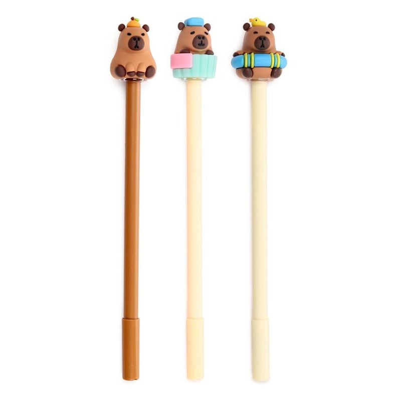 Capybara Erasable Pen with Topper