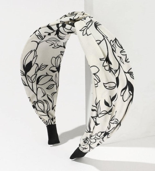 Twisted Front Floral Alice Band