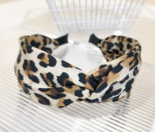 Animal Print Twisted Front Alice Band