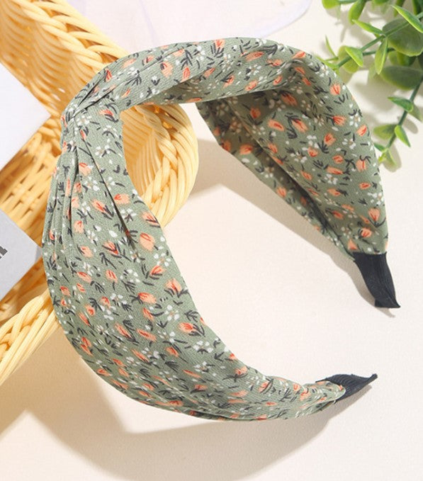 Twisted Front Ditsy Floral Alice Band