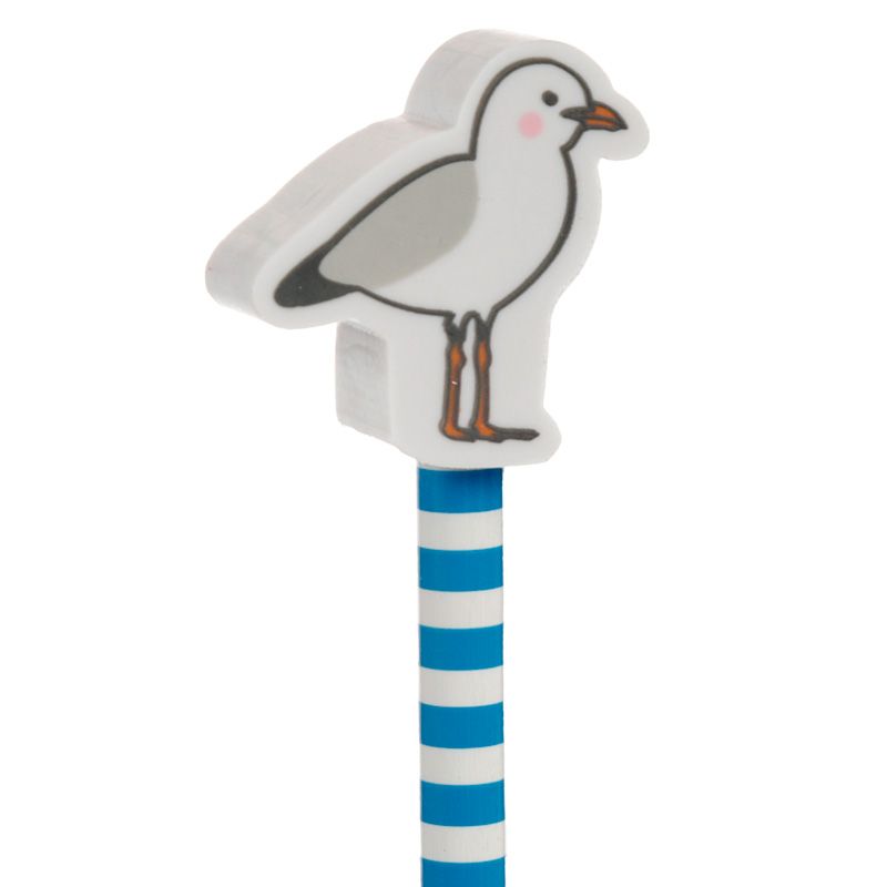 Seagull Pencil & Eraser Topper