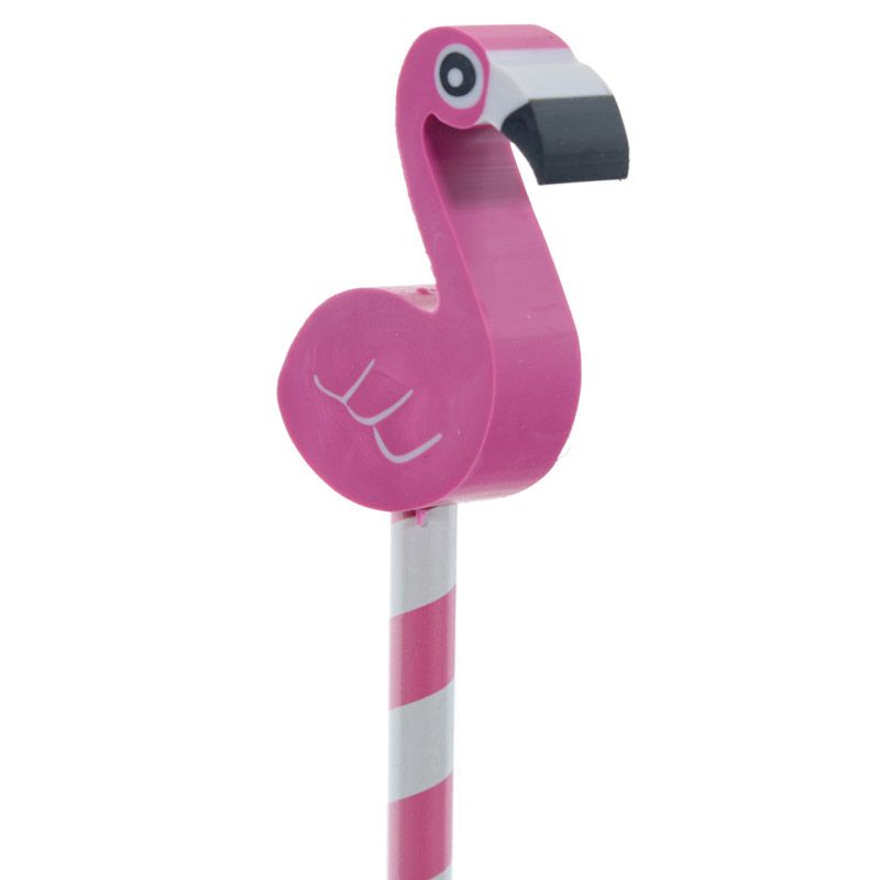 Flamingo or Pineapple Tropical Pencil & Eraser Topper