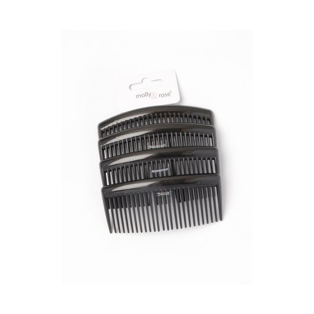 Card of 4 Black Combs