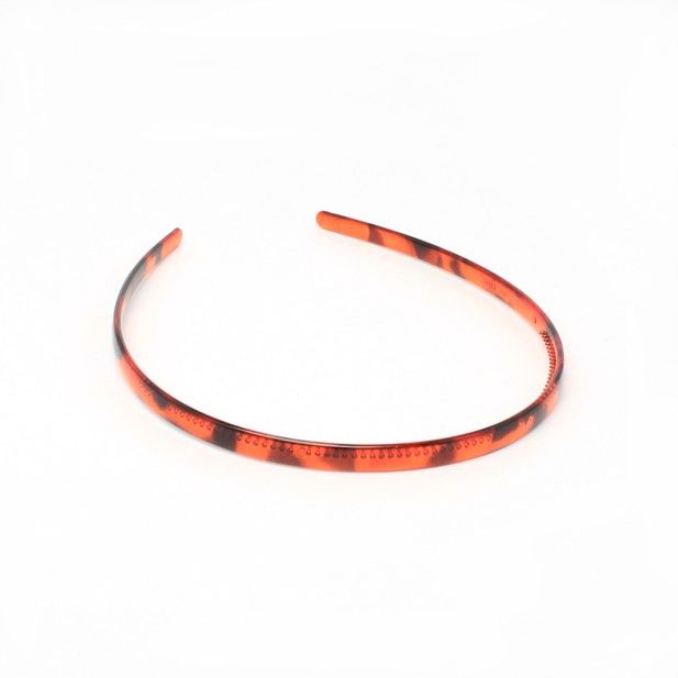 8mm Tortoiseshell Plastic Alice Band With Teeth