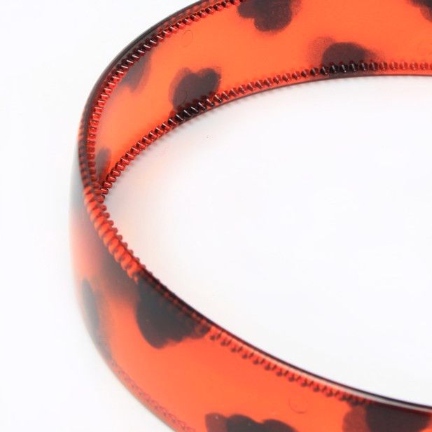 2.5cm Tortoiseshell Plastic Alice Band With Teeth