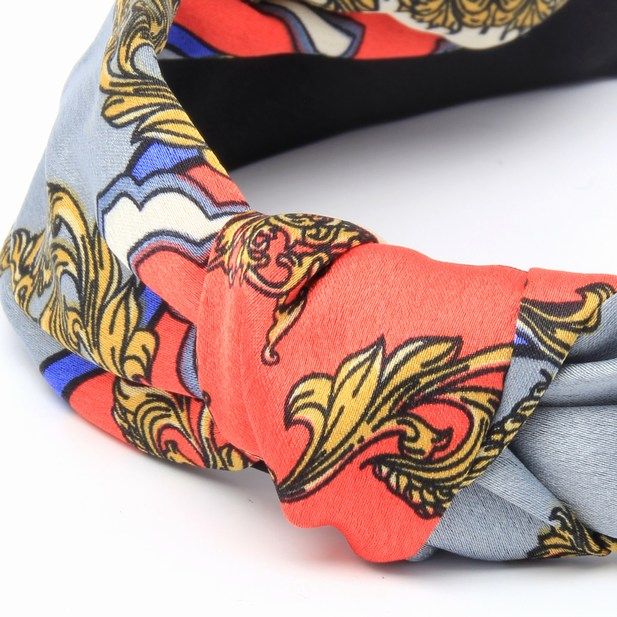 Abstract Print Satin Alice Band