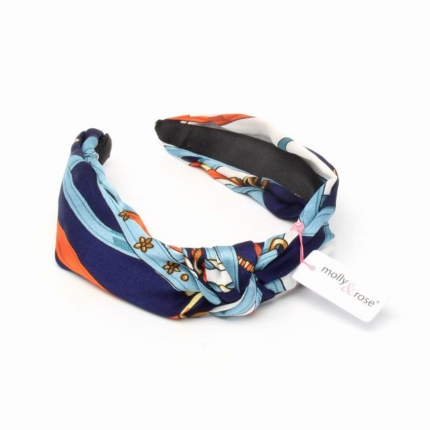 Abstract Print Satin Alice Band