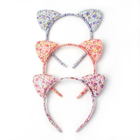 Floral Cat Ears Alice Band