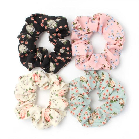 Floral Print Scrunchie