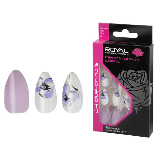 Royal Glue-on Nail Tips - Friends Forever Stiletto