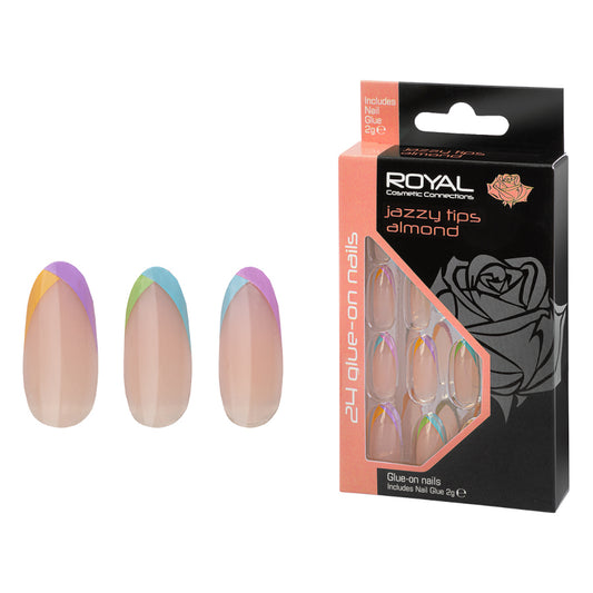 Royal Glue-on Nail Tips - Jazzy Tips Almond