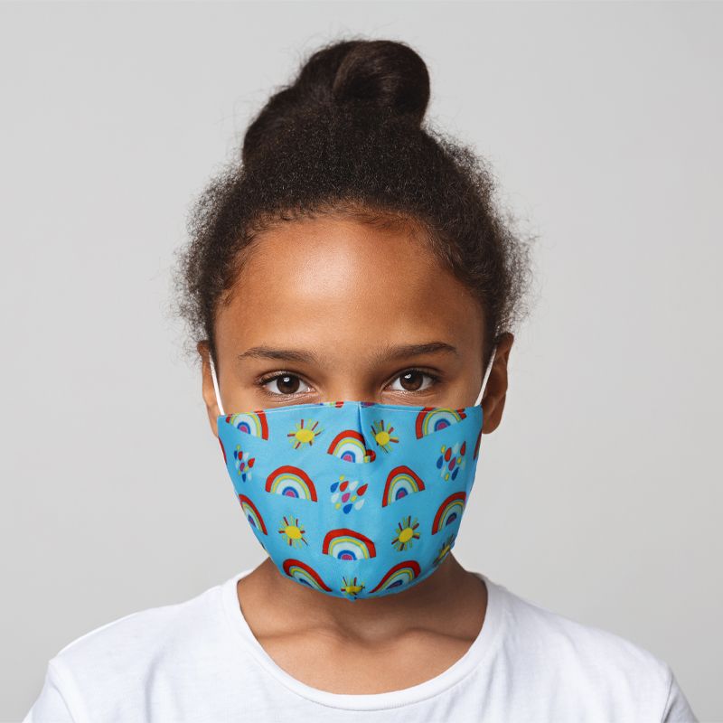 Rainbow Reusable Face Covering - Child