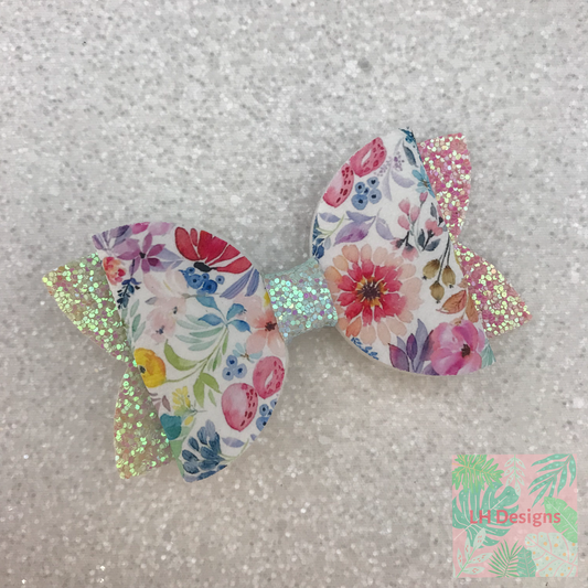 Spring Florals Hair Bow