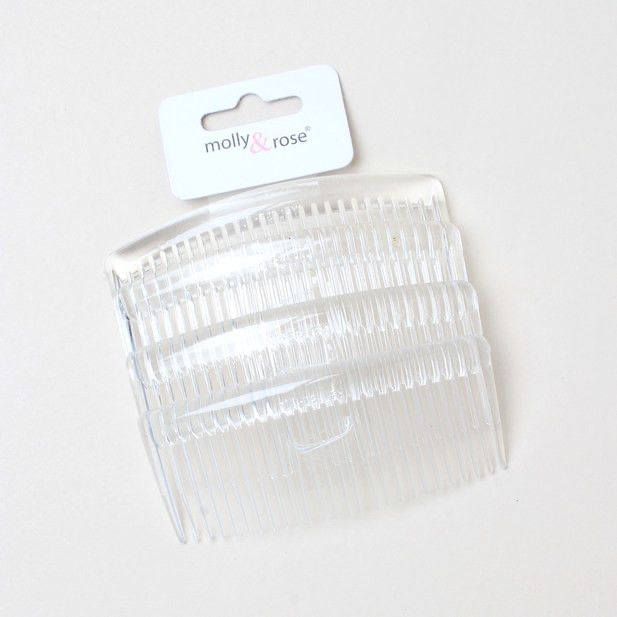 Card of 4 Clear Combs