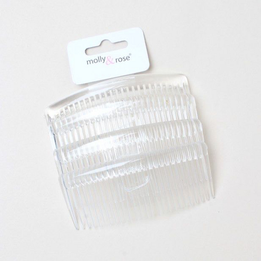 Card of 4 Clear Combs