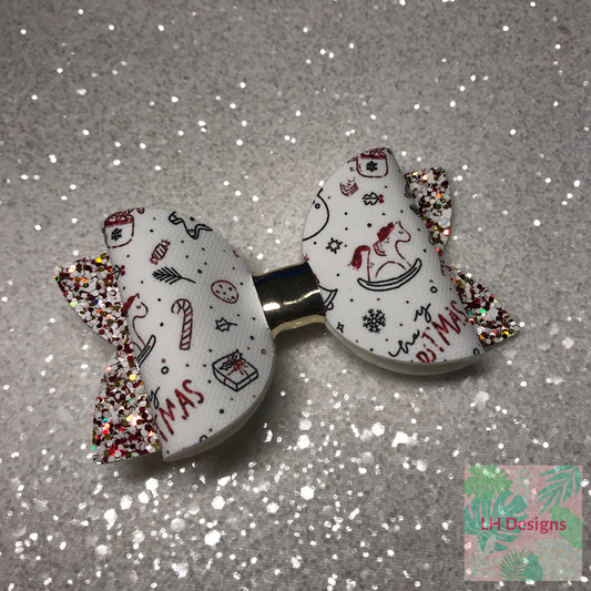 Christmas Icons Hair Bow