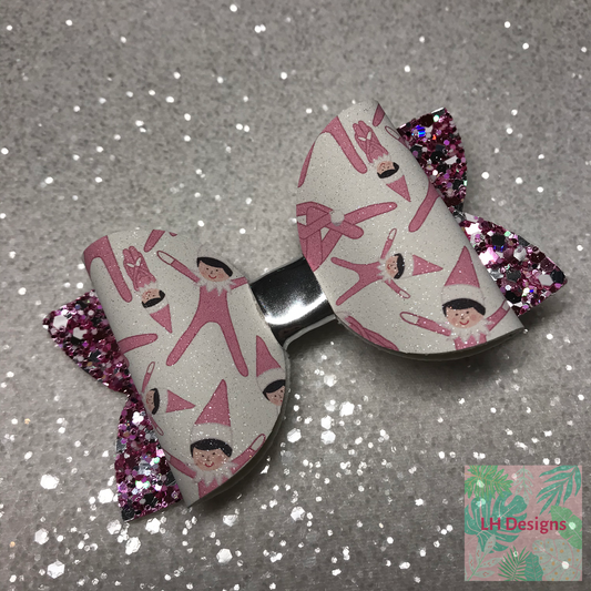 Pink Elf Hair Bow