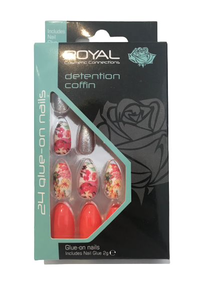 Royal Glue-on Nail Tips - Detention Coffin