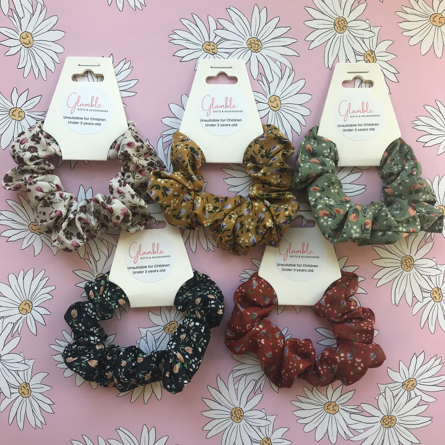 Ditsy Floral Scrunchies